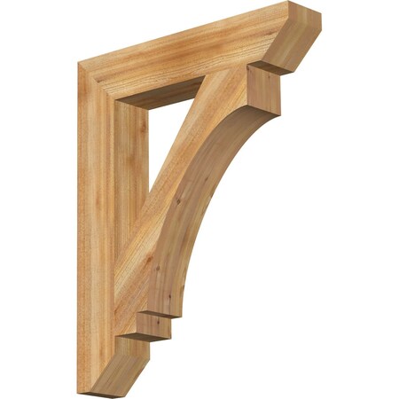 Ekena Millwork Imperial Slat Rough Sawn Bracket, Western Red Cedar, 6"W x 32"D x 40"H BKT06X32X40IMP06RWR